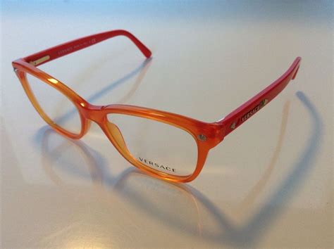 bright orange versace glasses|versace frames for prescription glasses.